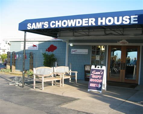 Sams chowder house - Specialties: Open daily for indoor and outdoor dining and takeout. Fresh daily catch, Sam's famous lobster roll, fish and chips, Maine lobster, farm fresh salads, clam chowder, fried calamari, and other seafood specialties. From the seafood and meats, to the produce and artisanal cheeses, Chef Rossman's mantra is sustainable, fresh, local when possible …